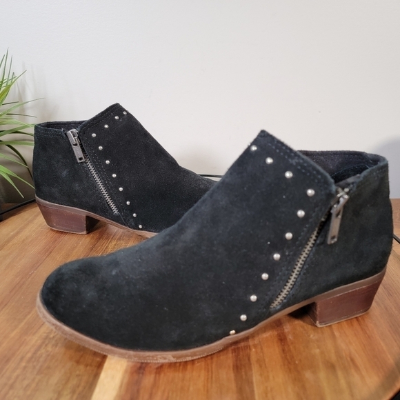 Minnetonka black suede ankle boots with studding Size 7.5 - Picture 15 of 17